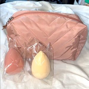 Makeup bag and sponges